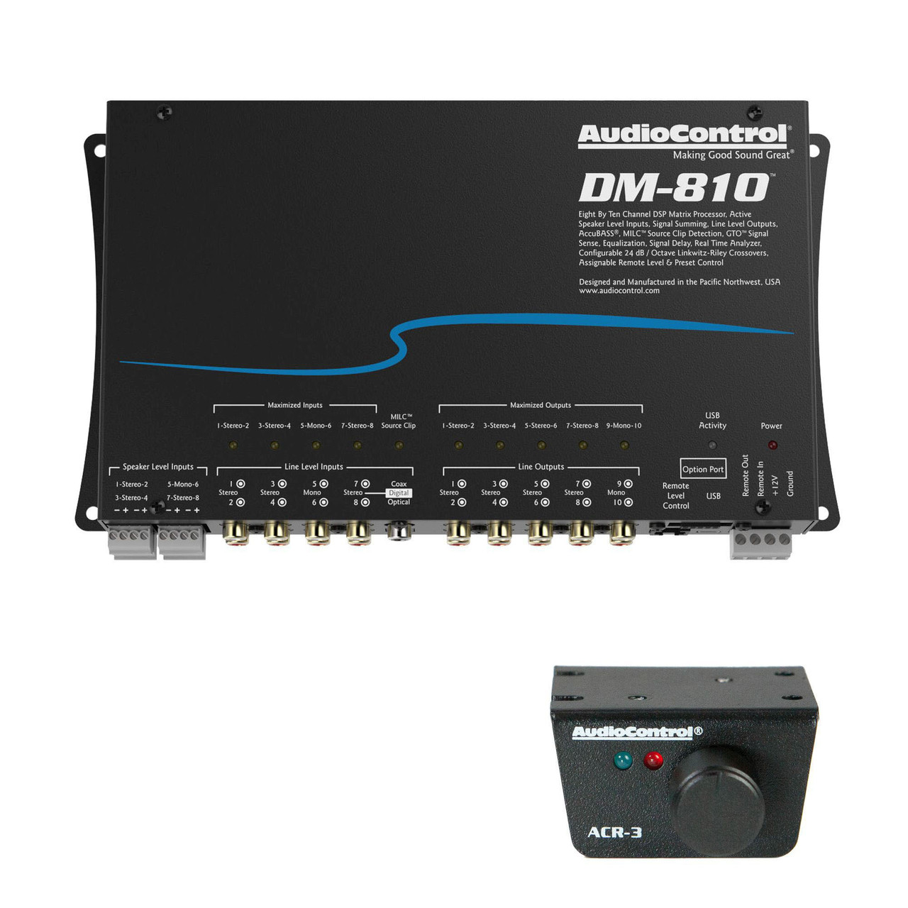 AudioControl DM-810 Premium 8 Input 10 Output DSP Matrix Processor